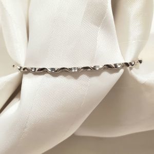 Bangle Wave Design Style Silver